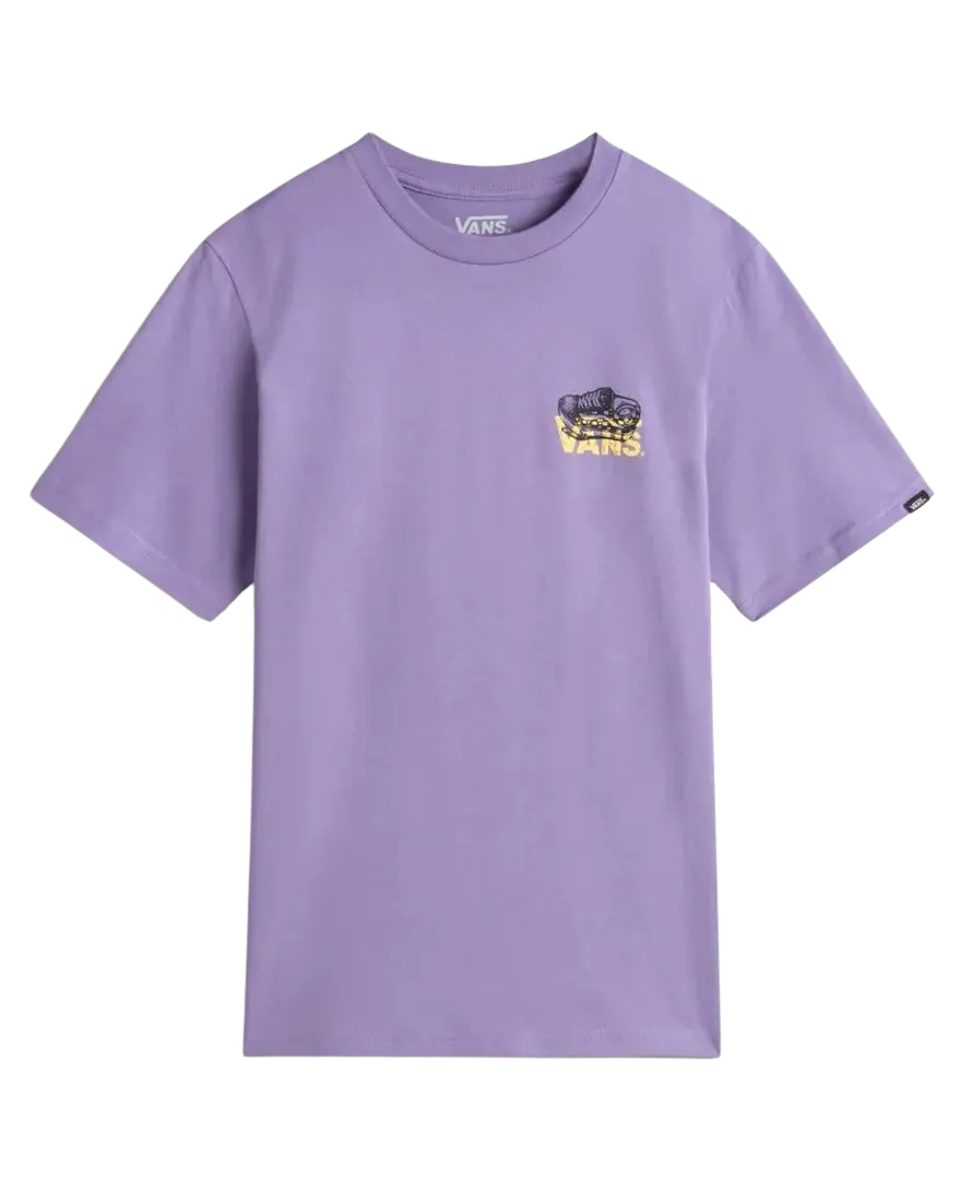 Vans Kleidung Jungen Old Skool T-Shirt in Lila Dunst