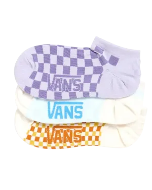 Vans Clothing Check Kick Socken (3er Pack) in Lila Dunst