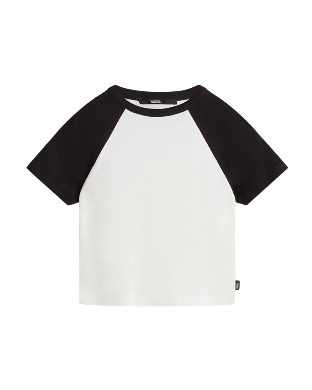 Vans Kleidung Mädchen Clare Raglan T-Shirt in Weiß & Schwarz