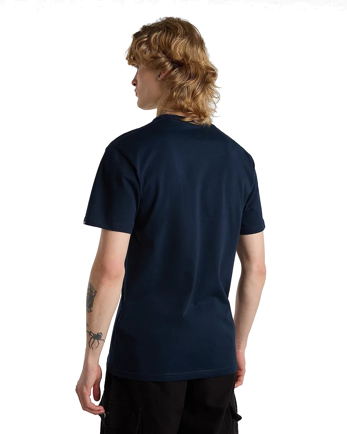 Vans Kleidung T-Shirt mit Logo auf der linken Brust in Marineblau & Weiß