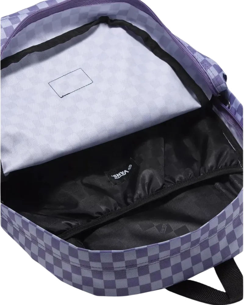 Vans Kleidung Old Skool Rucksack mit Karomuster in Lila Dunst