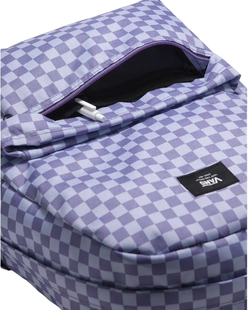 Vans Kleidung Old Skool Rucksack mit Karomuster in Lila Dunst