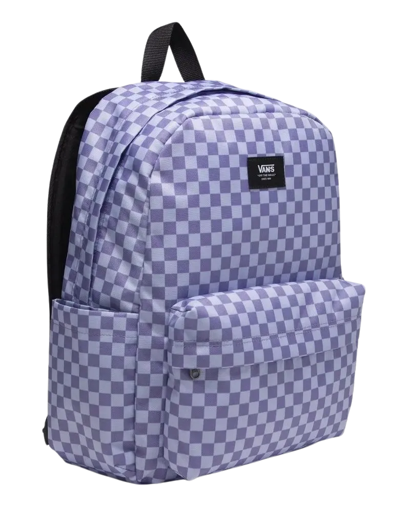 Vans Kleidung Old Skool Rucksack mit Karomuster in Lila Dunst
