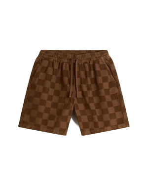 Vans Kleidung Kollektion Schachbrettmuster Boardshorts in Sepia