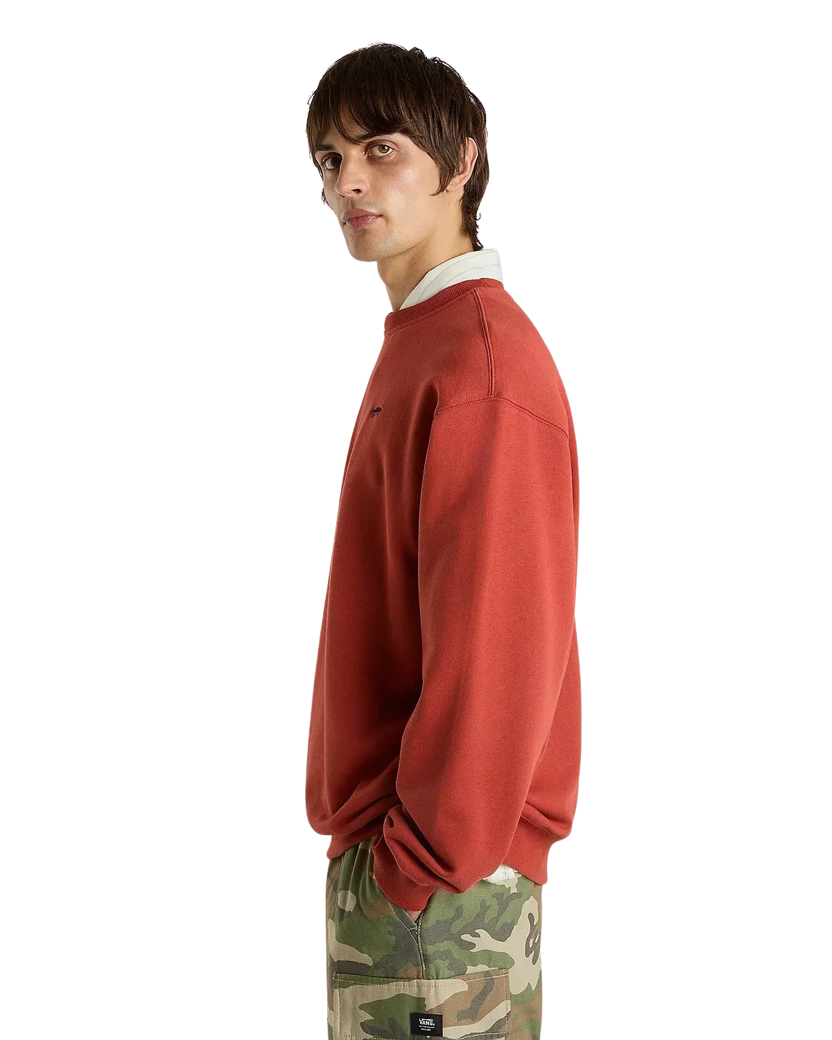 Vans Kleidung Salton Loose Crew Sweatshirt in Rotocker