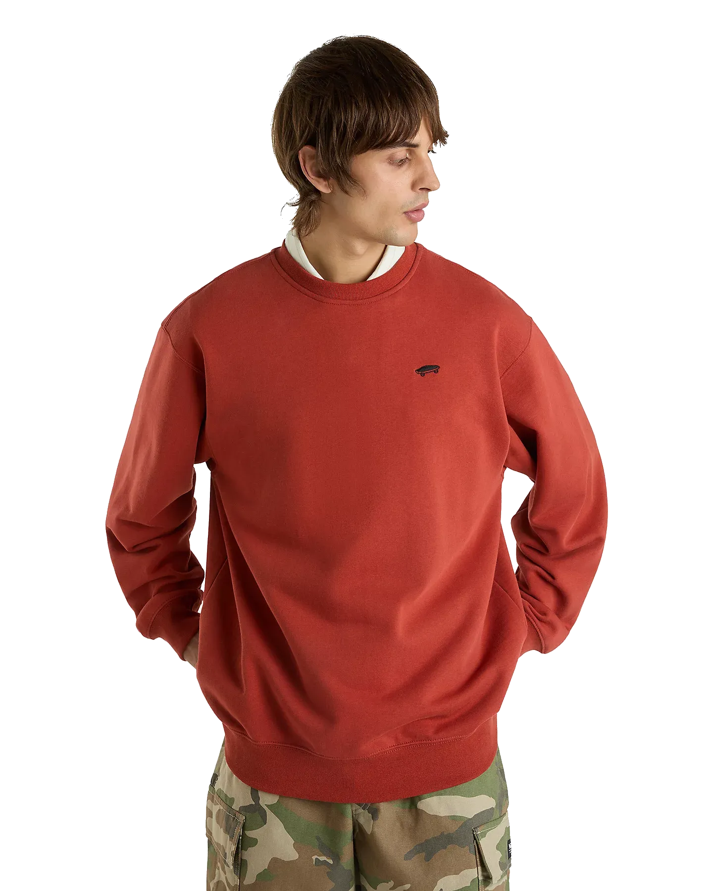 Vans Kleidung Salton Loose Crew Sweatshirt in Rotocker