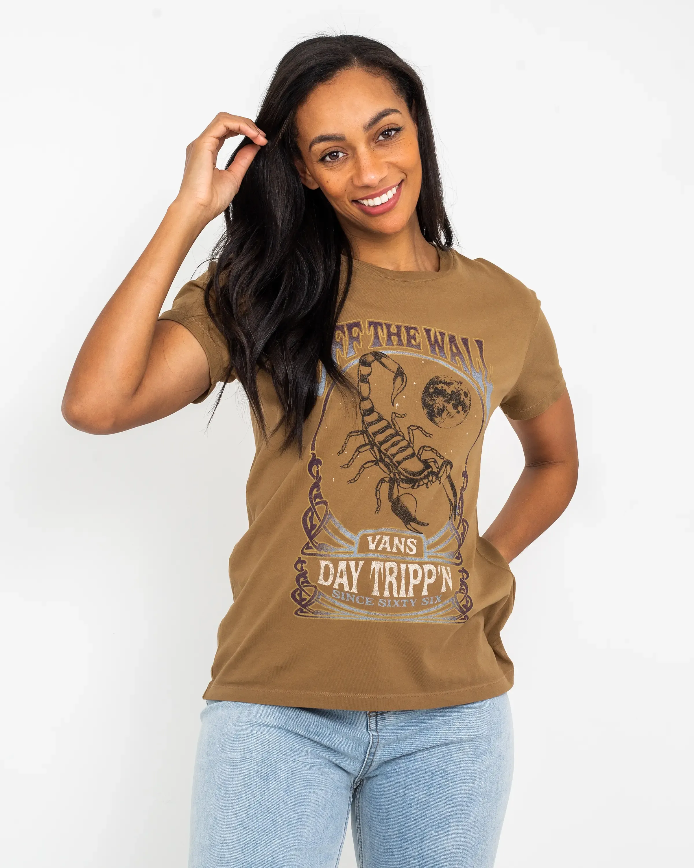 Vans Kleidung Skorpion Ausflug T-Shirt in Otter