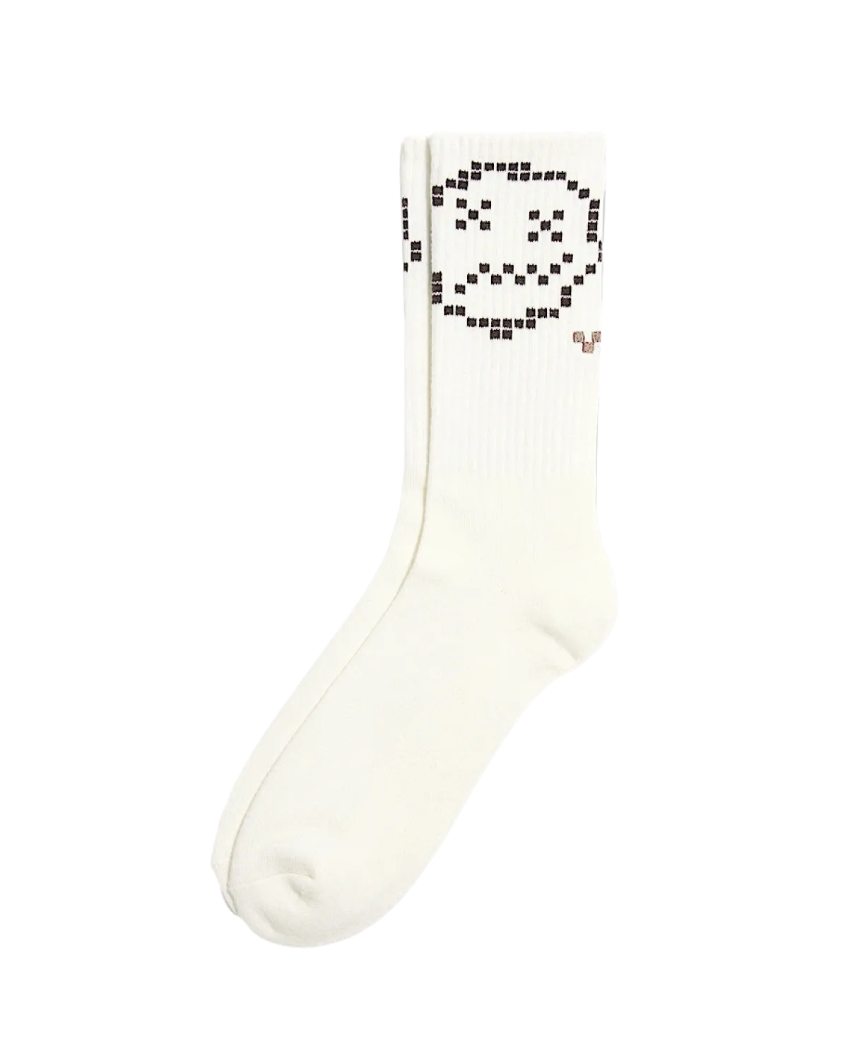 Vans Kleidung Skate Face Crew Socken in Marshmallow