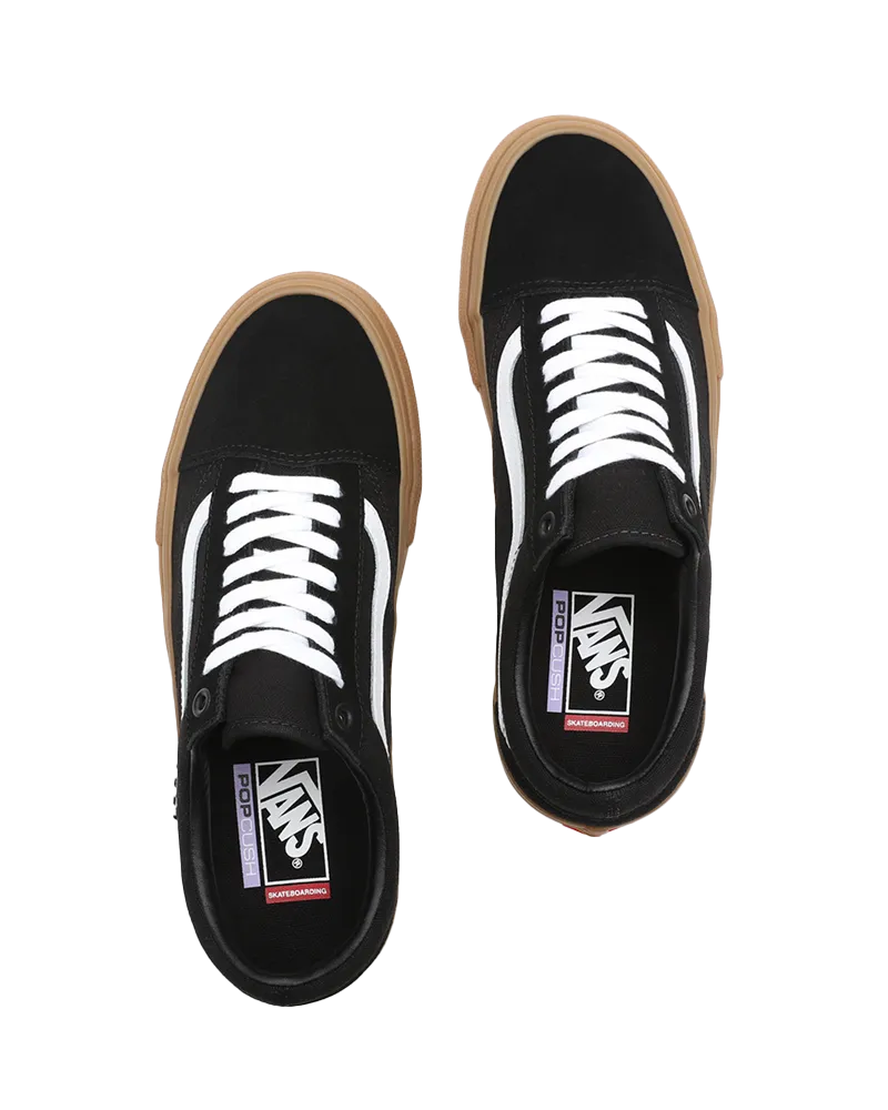 Vans Kleidung Skate Old Skool Schuhe in Schwarz & Gummi