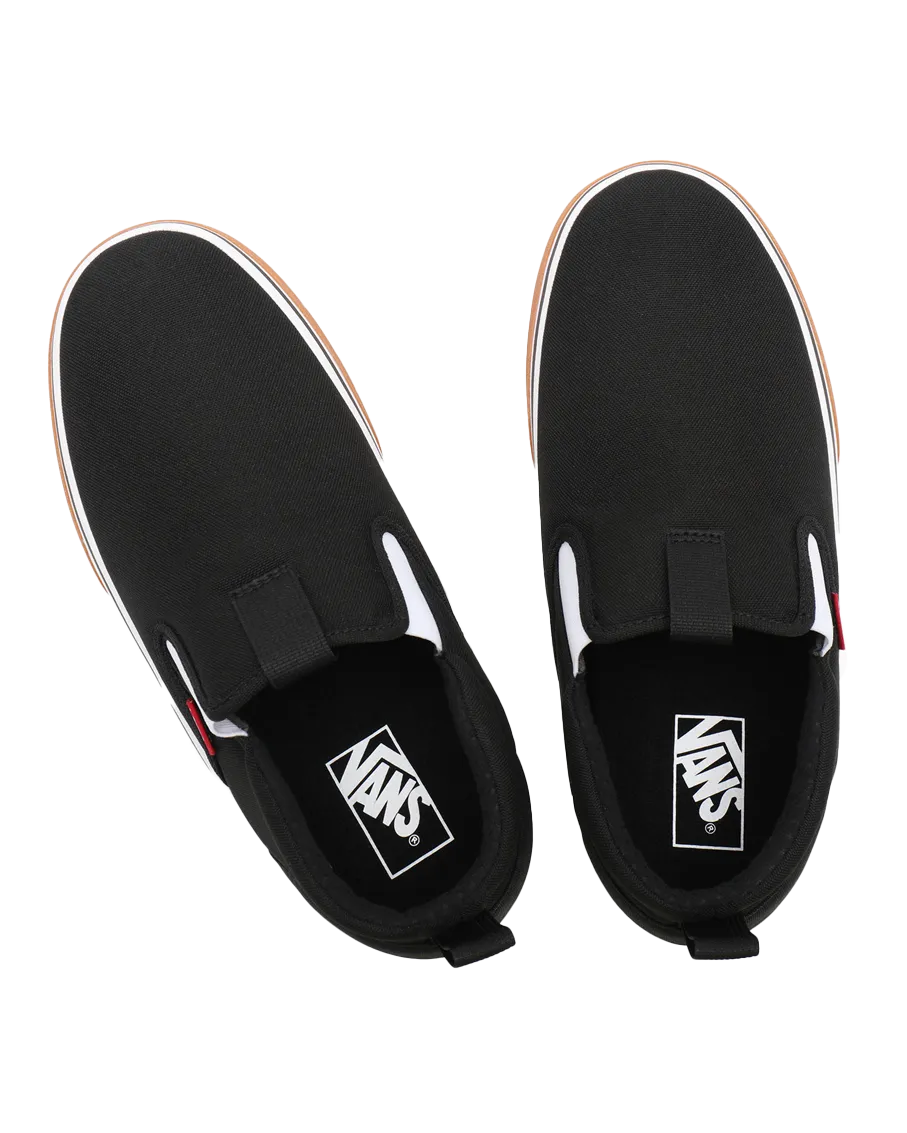 Vans Kleidung Snow Lodge Hausschuhe in Schwarz & Weiß