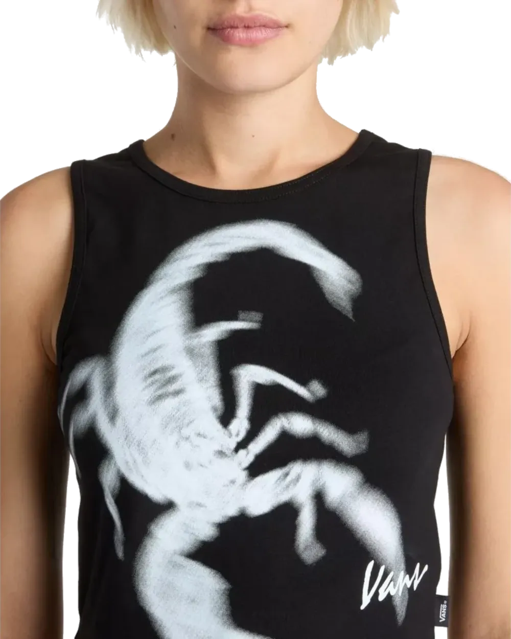 Vans Clothing Venom Figurbetonter Crop-Vest in Schwarz