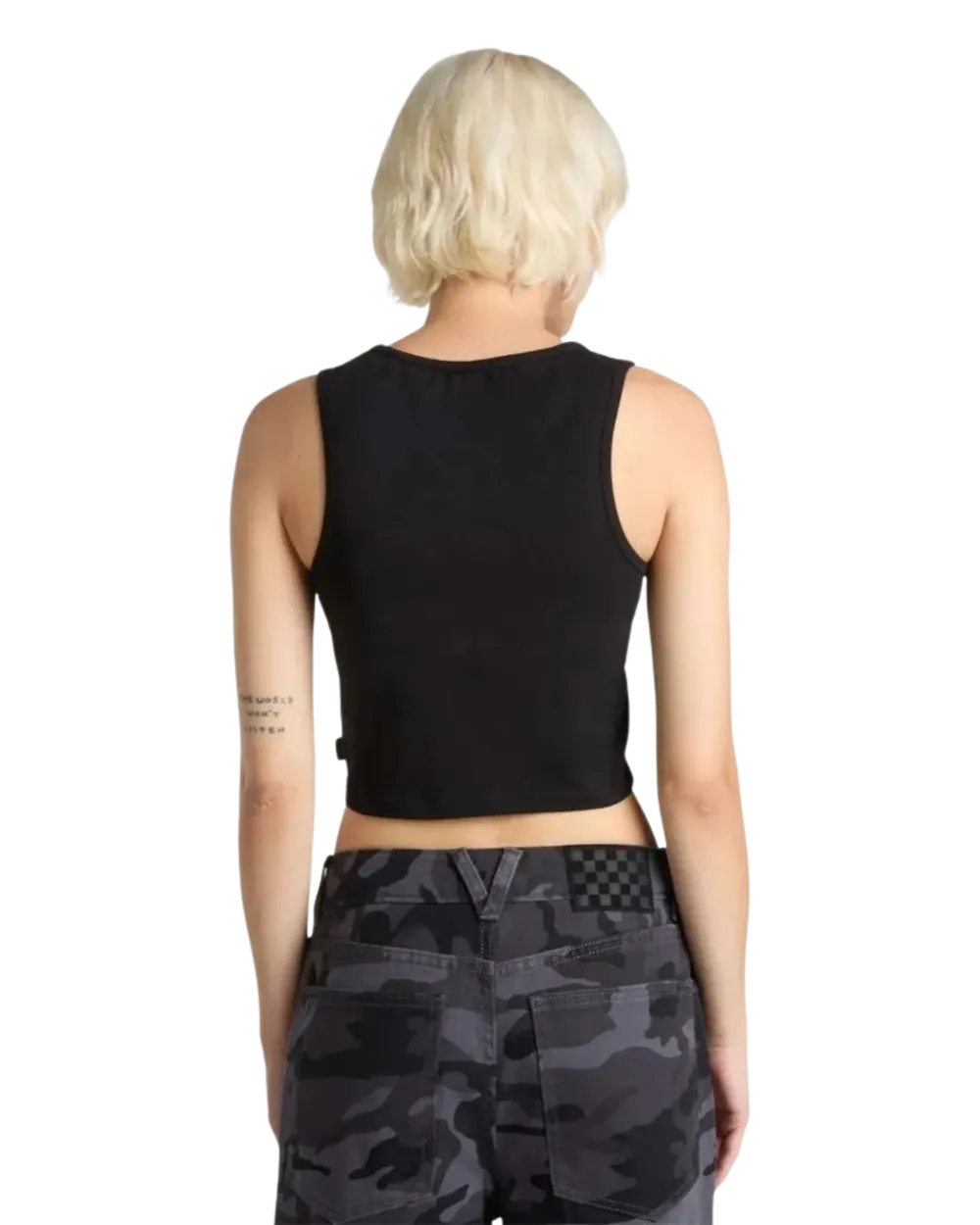 Vans Clothing Venom Figurbetonter Crop-Vest in Schwarz