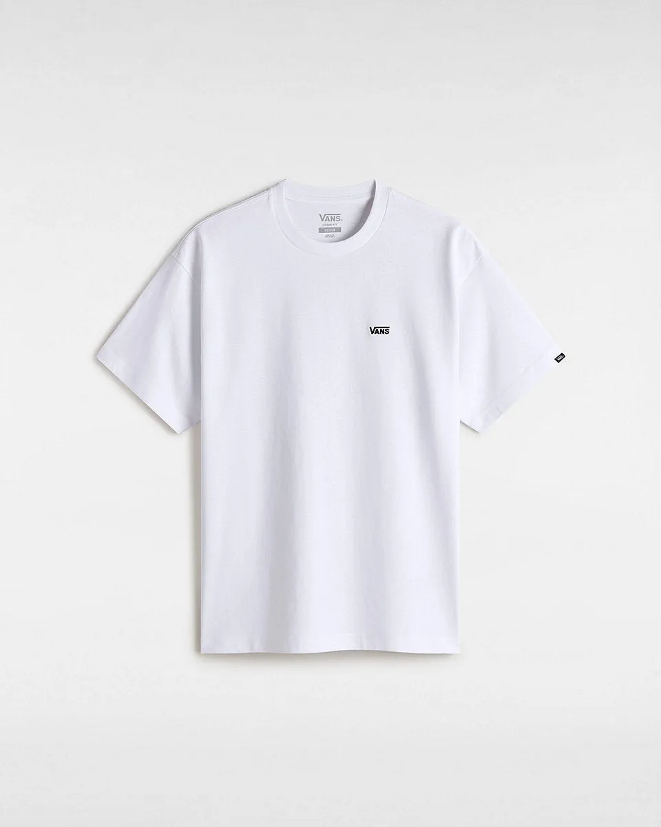 Vans Herren T-Shirt mit besticktem Logo auf der linken Brust - Weiß