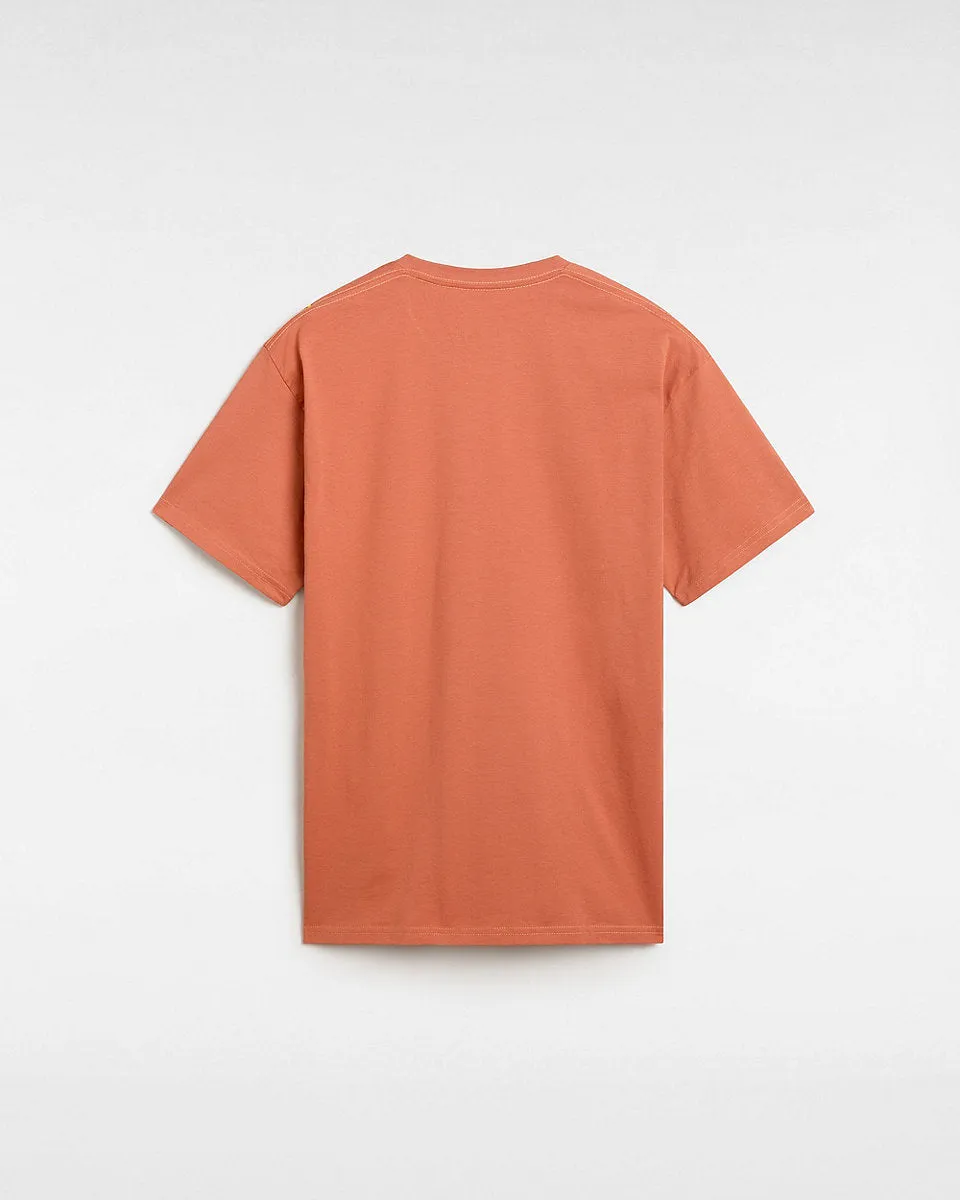 Vans Herren T-Shirt mit Logo auf der linken Brust - Kastanienbraun