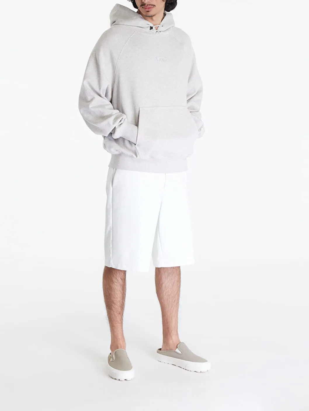 Vans Herren Premium Standards Hoodie Fleece LX Aschgrau Meliert