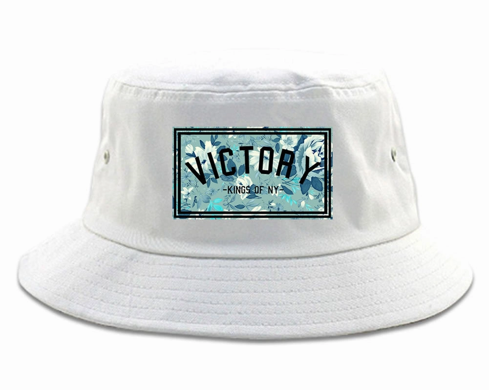 Victory Floral Pattern Bucket Hat