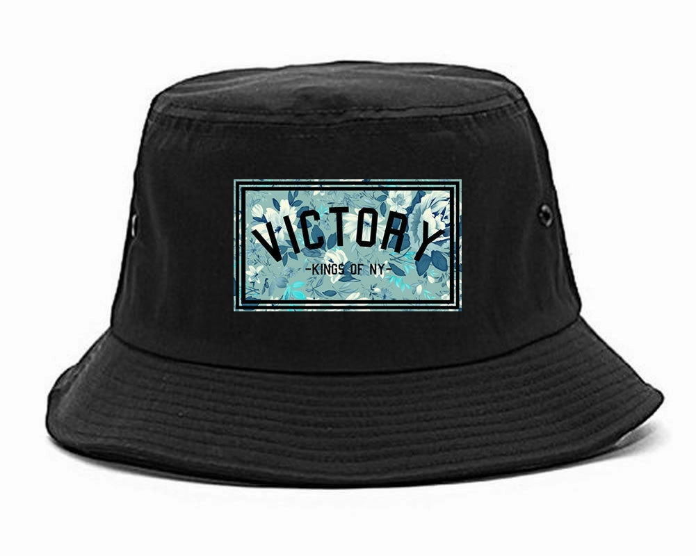 Victory Floral Pattern Bucket Hat