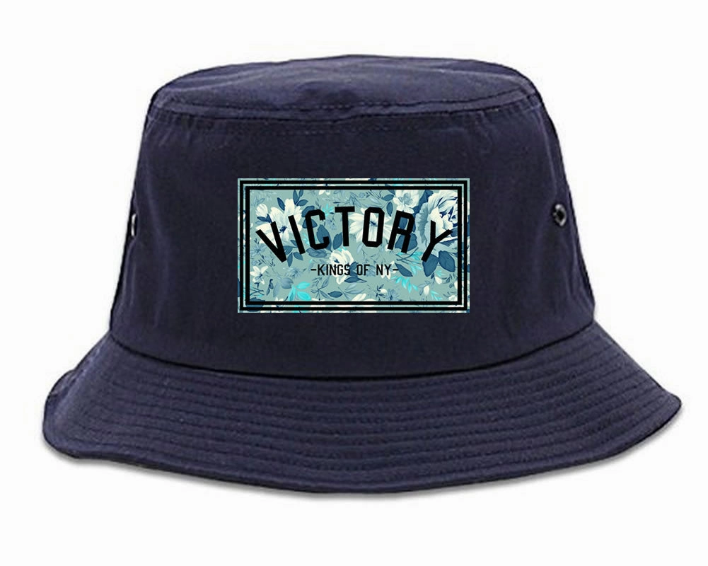Victory Floral Pattern Bucket Hat