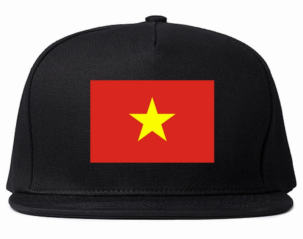 Vietnam Flag Country Printed Snapback Hat Cap