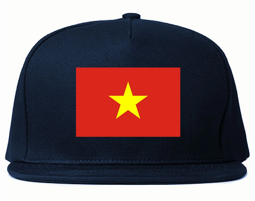 Vietnam Flag Country Printed Snapback Hat Cap