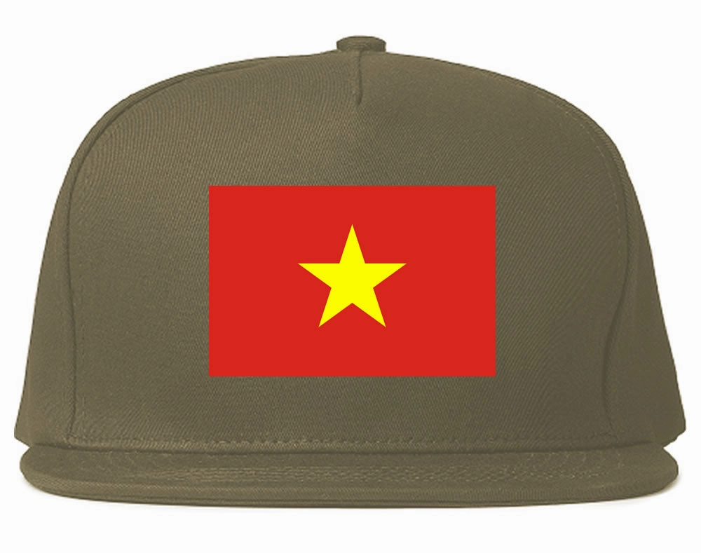 Vietnam Flag Country Printed Snapback Hat Cap