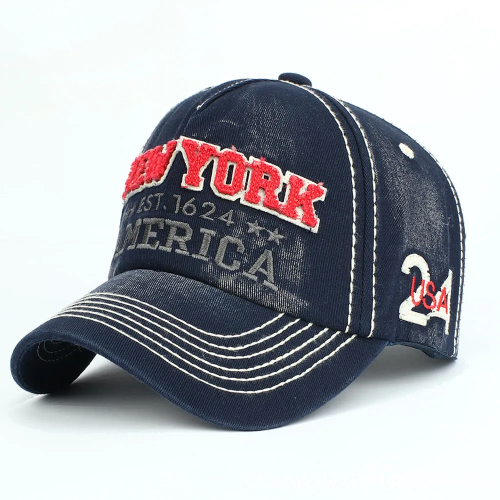Vintage Cotton Baseball Cap, Soft Top