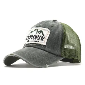 Vintage Embroidered Explorer Cap casual-baseball-cap