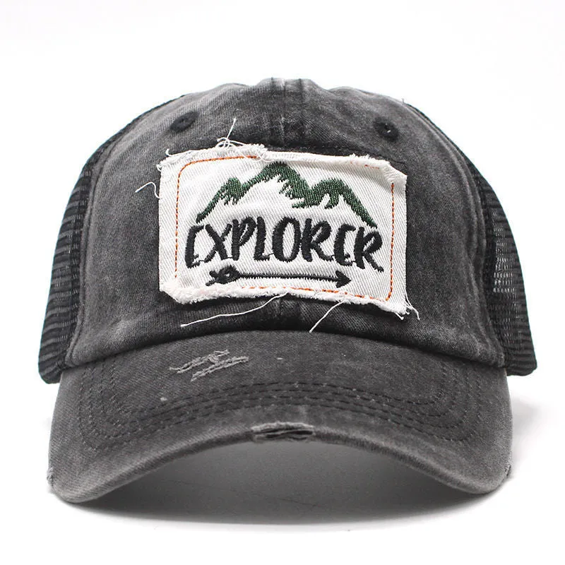 Vintage Embroidered Explorer Cap