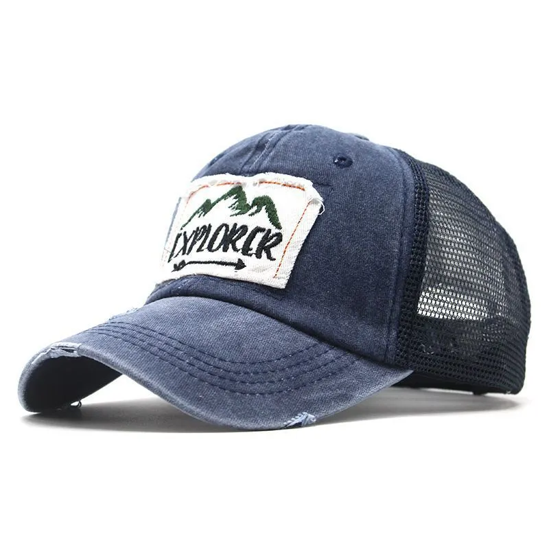Vintage Embroidered Explorer Cap