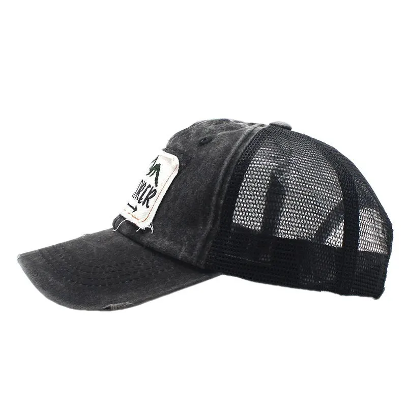 Vintage Embroidered Explorer Cap