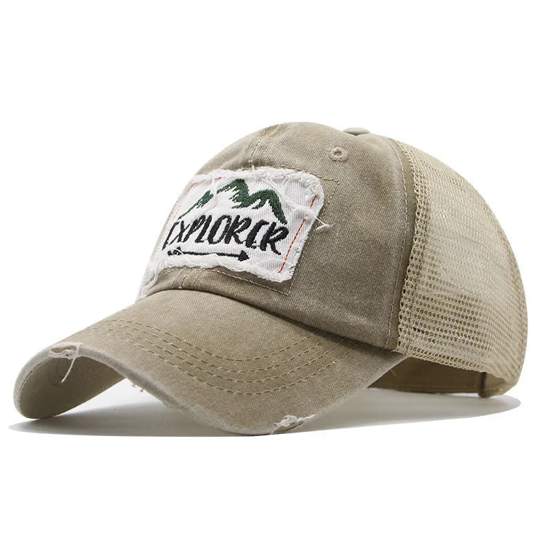 Vintage Embroidered Explorer Cap