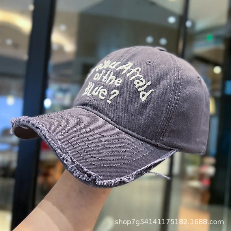 Vintage Frayed Baseball Cap