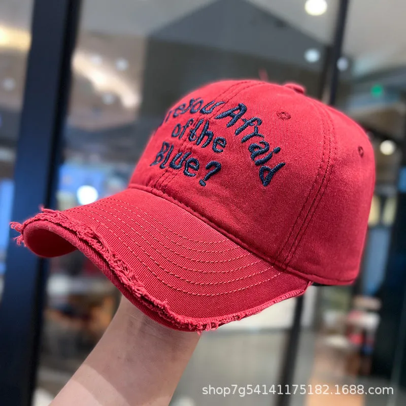 Vintage Frayed Baseball Cap