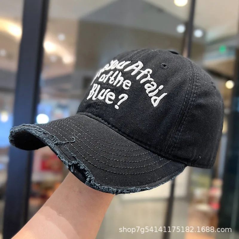 Vintage Frayed Baseball Cap