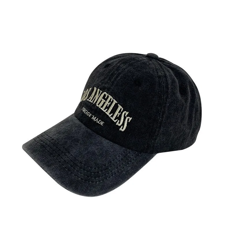 Vintage Grey Baseball Cap Summer