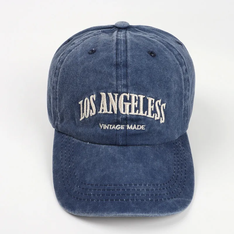 Vintage Letter Embroidered Cap