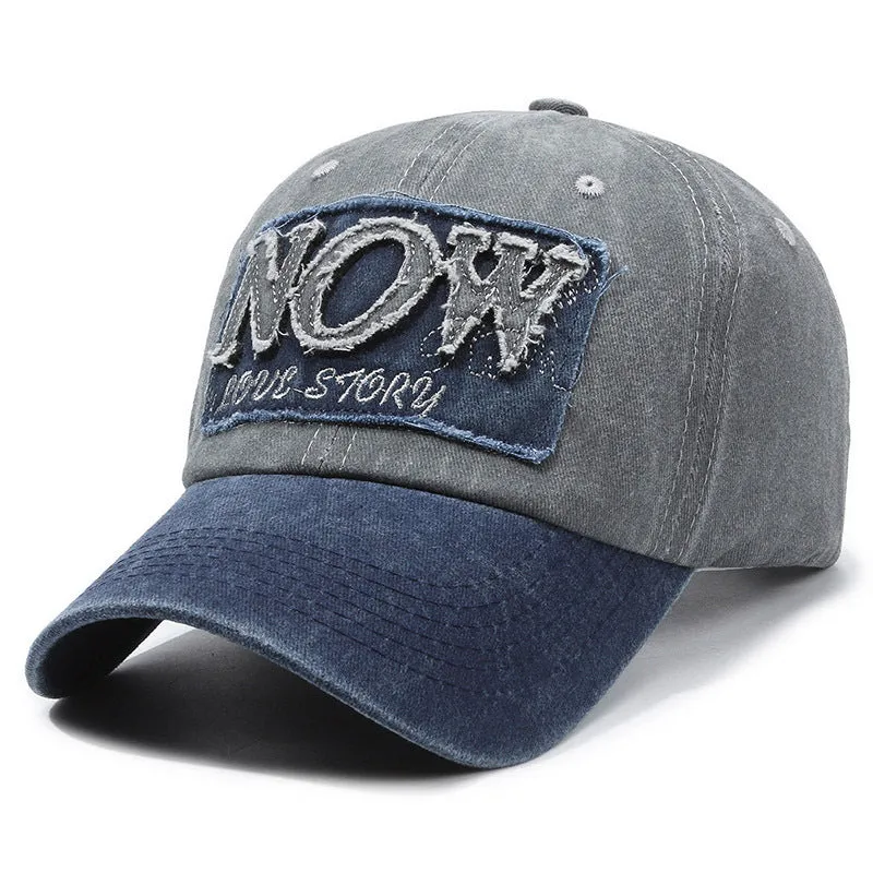 Vintage Washed Denim Baseball Cap
