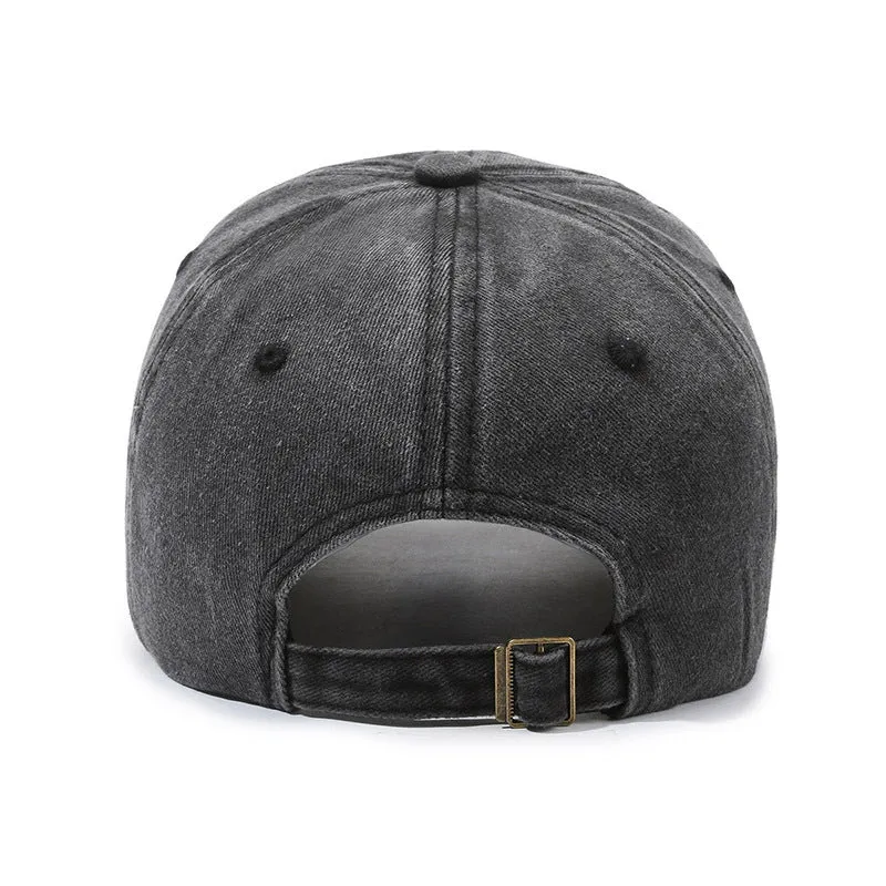 Vintage Washed Denim Baseball Cap