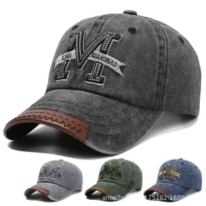 Vintage Washed Denim Baseball Cap casual-baseball-cap