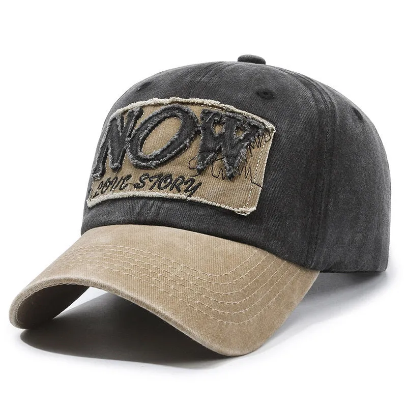 Vintage Washed Denim Baseball Cap