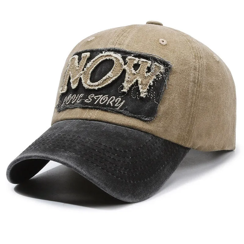 Vintage Washed Denim Baseball Cap