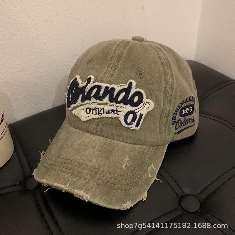 Vintage Washed Denim Baseball Cap