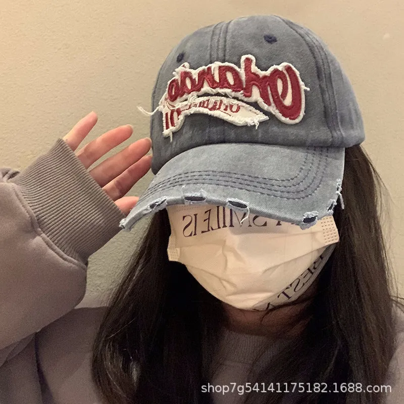 Vintage Washed Denim Baseball Cap