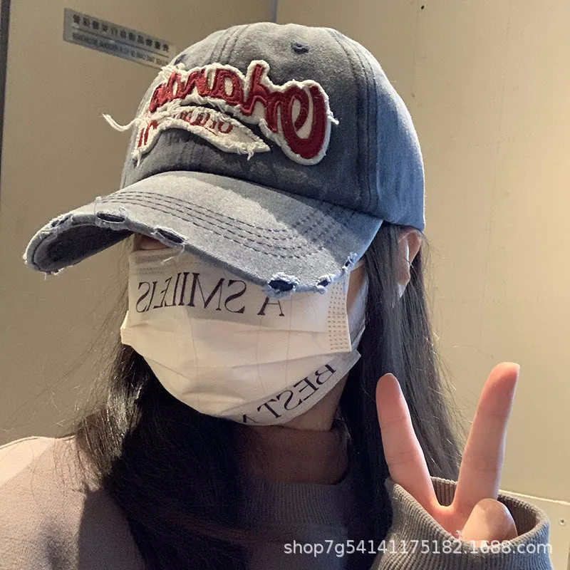 Vintage Washed Denim Baseball Cap