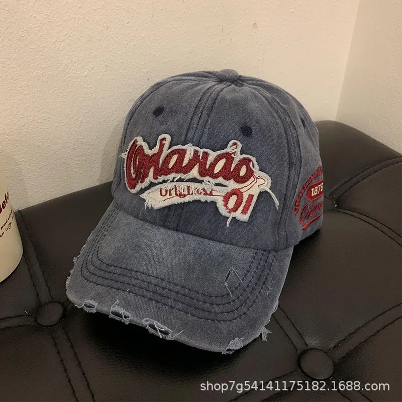 Vintage Washed Denim Baseball Cap
