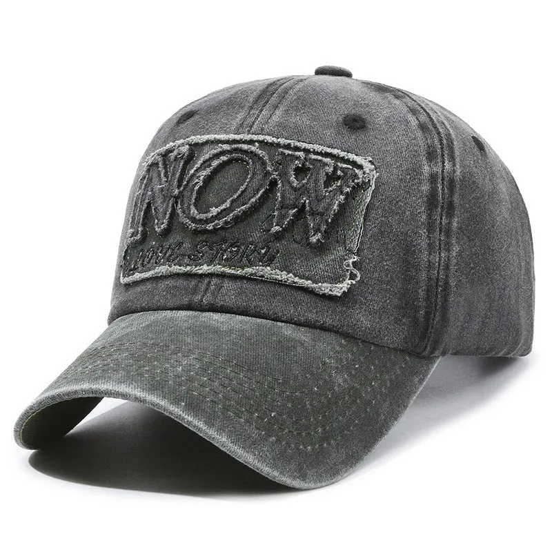 Vintage Washed Denim Baseball Cap