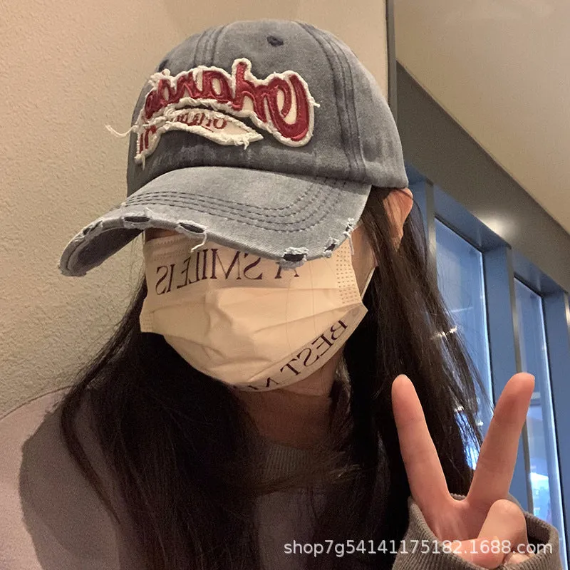 Vintage Washed Denim Baseball Cap