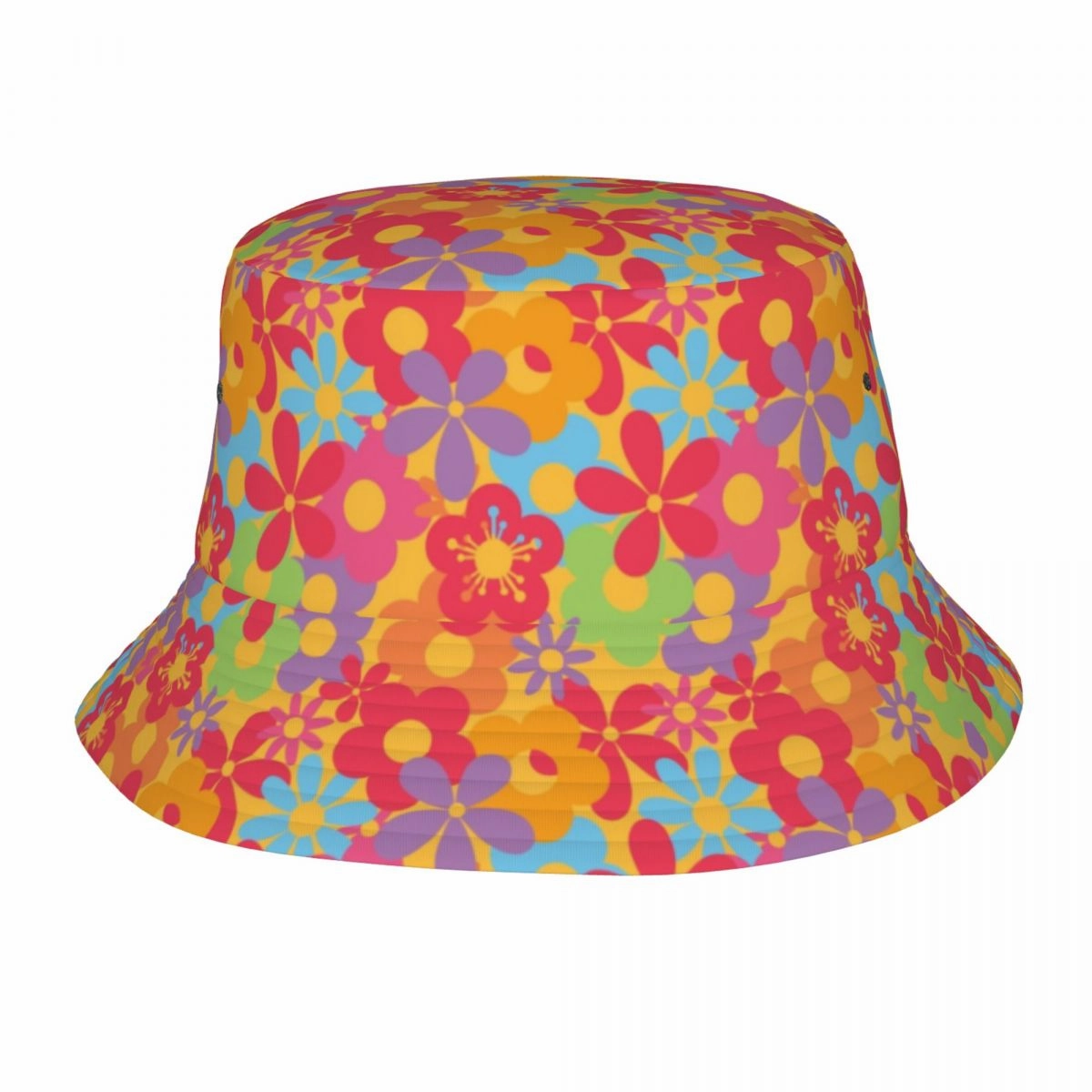 Vintage Hippie Flowers Bucket Hat