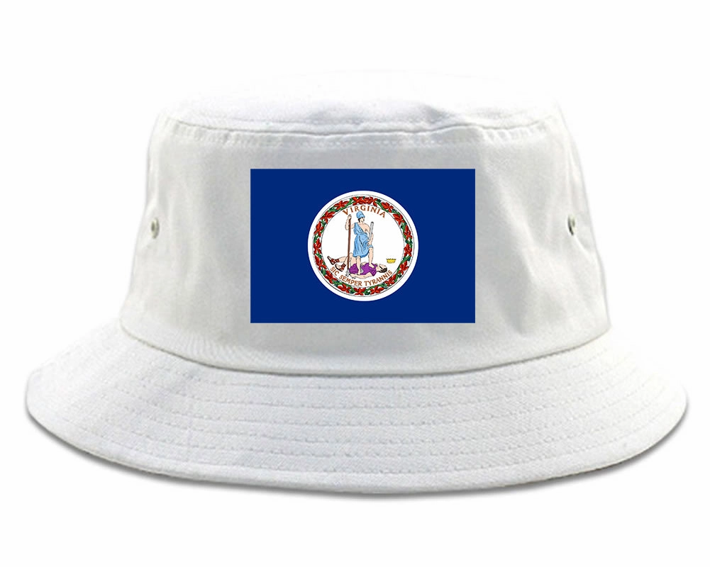 Virginia State Flag VA Chest Mens Bucket Hat