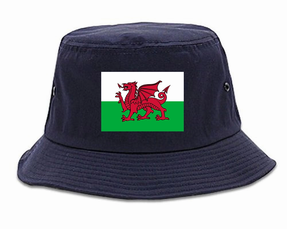 Wales Flag Country Chest Mens Bucket Hat
